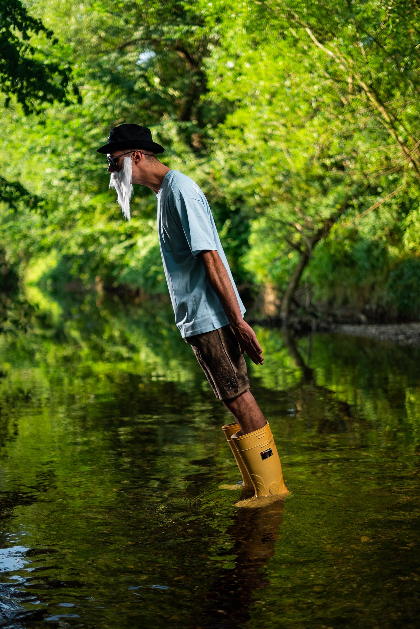 Marderjagdverein Shirt blau